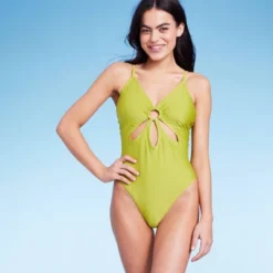 Women's Ring Front Cut Out One Piece Swimsuit - Wild Fable™ Green 13 Women's Ring Front Cut Out One Piece Swimsuit - Wild Fable™ Green -Wild Fable Store GUEST ce6bc5e4 5379 4dd2 82b5 d69ed62927f3