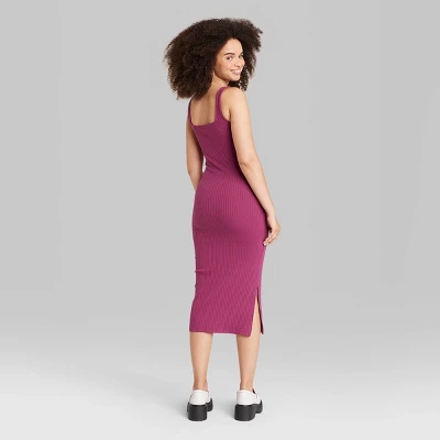 Women's Knit Midi Bodycon Dress - Wild Fable™ 4 Women's Knit Midi Bodycon Dress - Wild Fable™ - Image 2