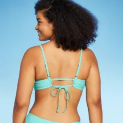 Women's Ruched Drawstring Front Bralette Bikini Top - Wild Fable™ -Wild Fable Store GUEST d0b657f5 abd0 4908 b197 561c729c54cd