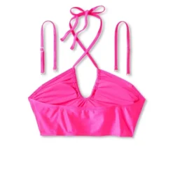 Women's Longline Wrap Halter Bikini Top - Wild Fable™ Pink Shine -Wild Fable Store GUEST d3eb1dc7 9b98 47ab 8f8b d86e435d6292