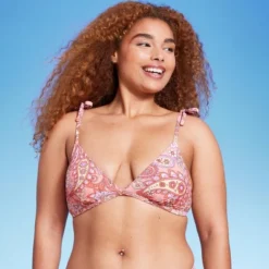 Women's Shoulder Tie Bralette Bikini Top - Wild Fable™ Peach Paisley Print 11 Women's Shoulder Tie Bralette Bikini Top - Wild Fable™ Peach Paisley Print -Wild Fable Store GUEST d48c23a4 3eac 4455 bcf3 1b1eb0e81c73