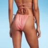 Women's Side-Tie Adjustable High Leg Bikini Bottom - Wild Fable™ Pink Lurex 2 Women's Side-Tie Adjustable High Leg Bikini Bottom - Wild Fable™ Pink Lurex -Wild Fable Store GUEST d56836b4 0773 41cf 9a71 81bc37b7466d