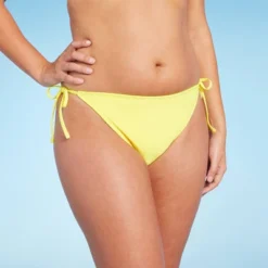 Women's Side-Tie Cheeky Bikini Bottom - Wild Fable™ Yellow 11 Women's Side-Tie Cheeky Bikini Bottom - Wild Fable™ Yellow -Wild Fable Store GUEST d64511ec 214e 480d bbb0 3278b8657618