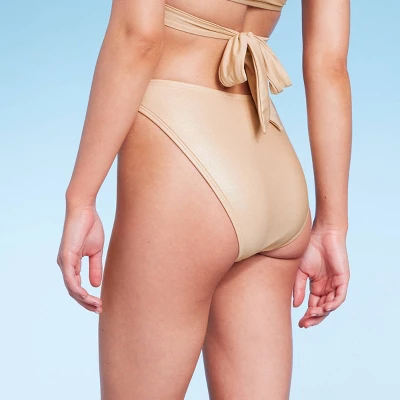 Women's High Leg Extra Cheeky Bikini Bottom - Wild Fable™ Gold 3 Women's High Leg Extra Cheeky Bikini Bottom - Wild Fable™ Gold
