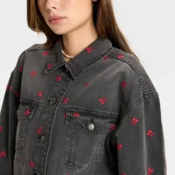 Women's Denim Oversized Trucker Jacket - Wild Fable™ -Wild Fable Store GUEST ddc0bf29 c124 46a0 a37e c2b1f2cd6df0