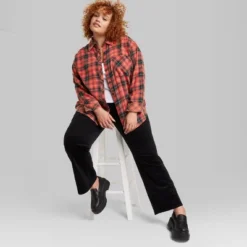 Women's Oversized Button-Down Flannel Shirt - Wild Fable™ Plaid 17 Women's Oversized Button-Down Flannel Shirt - Wild Fable™ Plaid -Wild Fable Store GUEST de06bc66 8b20 48d2 8837 4185e5f7d51a