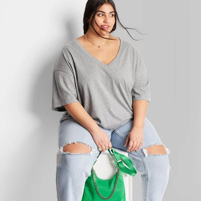 Women's Short Sleeve Relaxed Fit V-Neck T-Shirt - Wild Fable™ 7 Women's Short Sleeve Relaxed Fit V-Neck T-Shirt - Wild Fable™ - Image 5