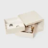 Metallic Leather Rotatable Jewelry Organizer - Wild Fable™ Cream: Faux Leather Storage Box, Adult Use, 5"x5"x3.5" 1 Metallic Leather Rotatable Jewelry Organizer - Wild Fable™ Cream: Faux Leather Storage Box, Adult Use, 5"x5"x3.5" -Wild Fable Store GUEST e4e1820d 0644 452c 84c9 b249dc6cfe23