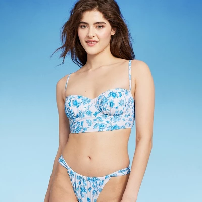 Women's Corset Longline Bikini Top - Wild Fable™ Cream 9 Women's Corset Longline Bikini Top - Wild Fable™ Cream - Image 7