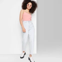 Women's Super-High Rise Curvy Tapered Jeans - Wild Fable™ Ultra Light Wash -Wild Fable Store GUEST e74f7d85 9e29 4bb9 b84c 719d51aa3f45