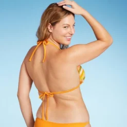 Women's Crochet Triangle Bikini Top - Wild Fable™ Orange Multi Striped 10 Women's Crochet Triangle Bikini Top - Wild Fable™ Orange Multi Striped -Wild Fable Store GUEST e775dc1d 0be5 48c9 b9b7 63db44200623