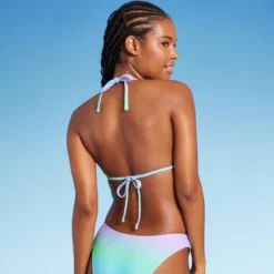 Women's Triangle Bikini Top With Shell Charm - Wild Fable™