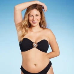 Women's Pucker Textured Center Front Shell Detail Bandeau Bikini Top - Wild Fable™ 13 Women's Pucker Textured Center Front Shell Detail Bandeau Bikini Top - Wild Fable™ -Wild Fable Store GUEST ea528eff aa69 47e0 b0c3 3b7c170bd43d