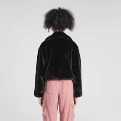 Women's Zip-Front Faux Fur Jacket - Wild Fable™