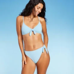 Women's Pique Textured High Leg Cheeky High Waist Bikini Bottom - Wild Fable™ -Wild Fable Store GUEST ed32474c bbbf 4e12 b72b fca7f7c9d227