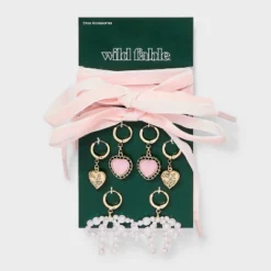 Bows And Hearts Shoelace And Shoe Charm Set - Wild Fable™ Gold -Wild Fable Store GUEST ef41ccd2 df4b 42cd ab85 ac321429980b