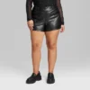 Women's High-Rise Faux Leather Shorts - Wild Fable™ -Wild Fable Store GUEST f151232a 02f6 4730 824a 747cb5bcbbf5