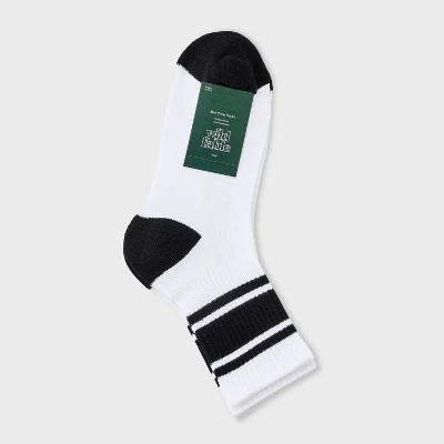 Women's Game Day Varsity Stripe Ribbed Cushioned Mid Crew Socks - Wild Fable™ 3 Women's Game Day Varsity Stripe Ribbed Cushioned Mid Crew Socks - Wild Fable™