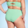Women's Mid-Rise High Leg Cheeky Lurex Bikini Bottom - Wild Fable™ Mint Green 2 Women's Mid-Rise High Leg Cheeky Lurex Bikini Bottom - Wild Fable™ Mint Green -Wild Fable Store GUEST f65961ba 34b2 4402 a898 c889acff029a
