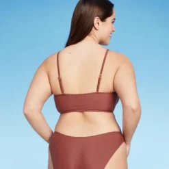 Women's Lace-Up Longline Bikini Top - Wild Fable™ -Wild Fable Store GUEST f8e5b52c bd13 4649 9c31 88ca94de96a8