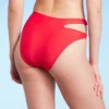 Women's Side Cut Out Mid-Rise High Leg Cheeky Bikini Bottom - Wild Fable™ Red -Wild Fable Store GUEST fa4e6bdf 8e34 43bf 9d38 ff876be0500d