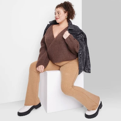 Women's Chunky Knit Wrap Sweater - Wild Fable™ 5 Women's Chunky Knit Wrap Sweater - Wild Fable™ - Image 3