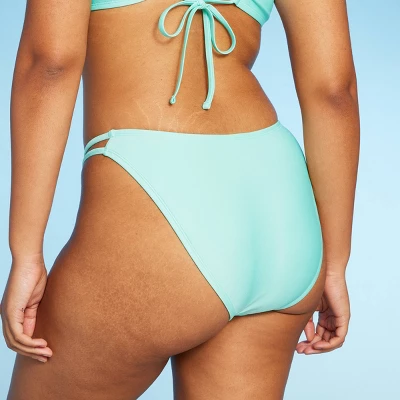 Women's Strappy Extra Cheeky Extra High Leg Bikini Bottom - Wild Fable™ Mint Green 6 Women's Strappy Extra Cheeky Extra High Leg Bikini Bottom - Wild Fable™ Mint Green - Image 4