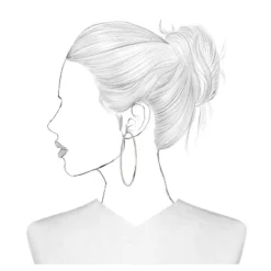 Trio Imitation Rhodium With Glass Crystal Rhinestone Hoop Stud Earring Set 3pc - Wild Fable™ White Crystal: Sparkly Hoops, Nickel-Free Metal -Wild Fable Store GUEST fd6c0dea e2cc 4659 8e35 1bf1d79b6327